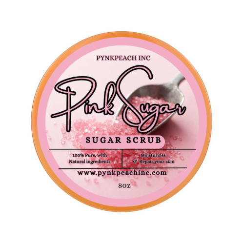 Pink sugar scrub