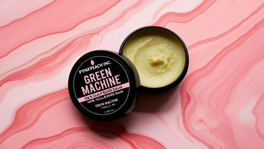 Green machine hair, scalp and beard balm