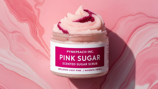 Pink sugar scrub