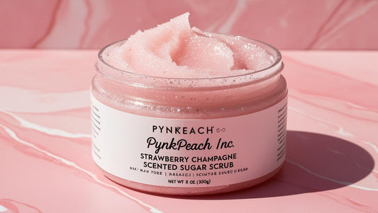 Strawberry champagne sugar scrub
